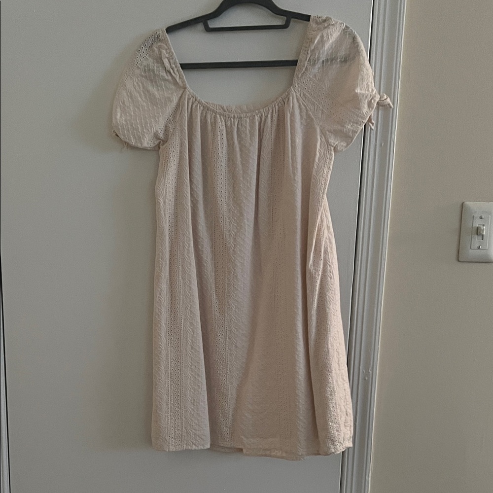 Universal Thread Cream Puff Sleeve Mini Dress